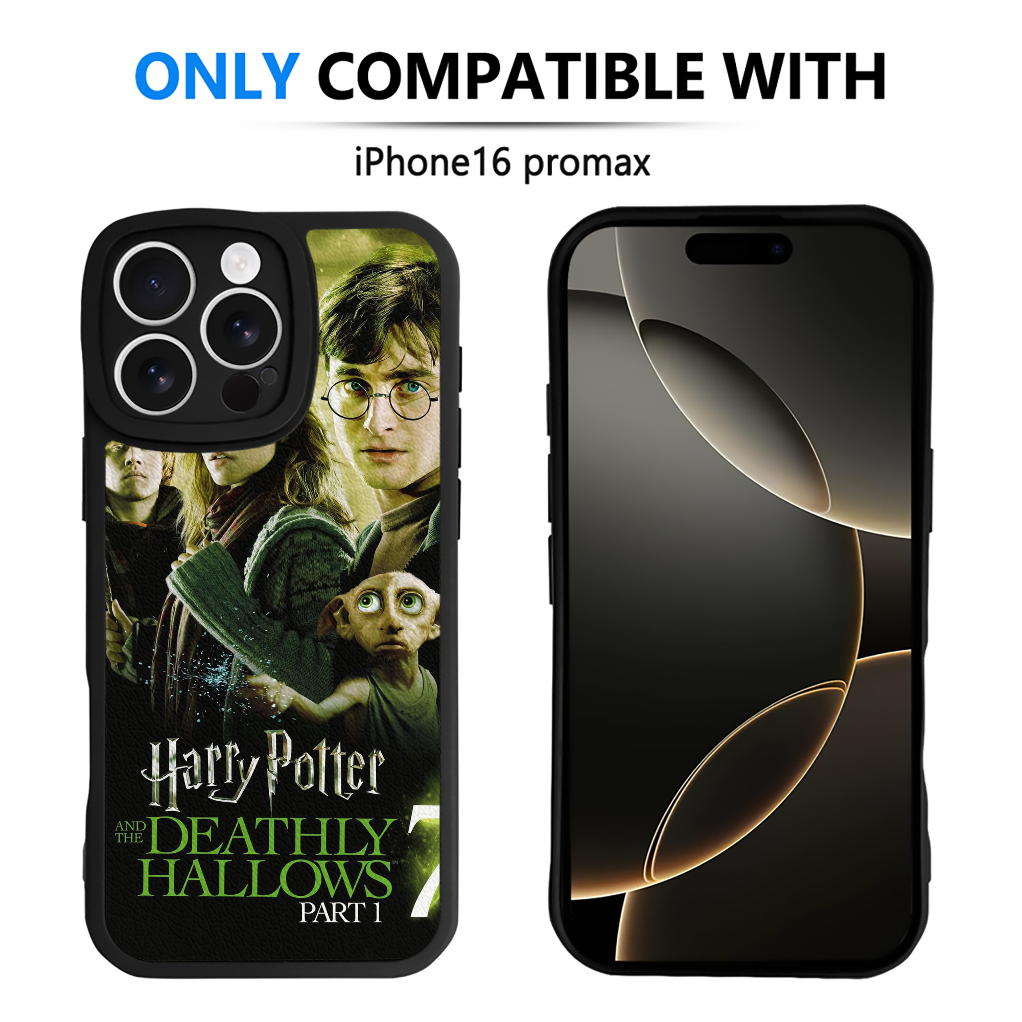 （画像用） Harry Potter ハリー・ポッターシリーズ 【iPhone 16シリーズ対応】シリコンスマホケース（レザー調） 材質：シリコン